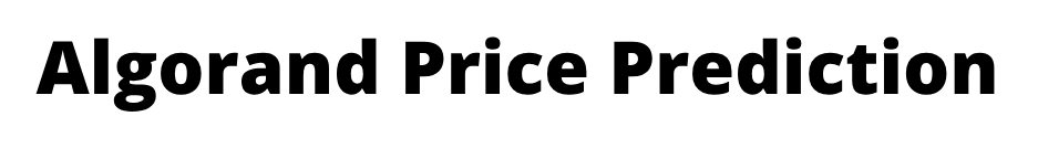 Algorand Price Prediction